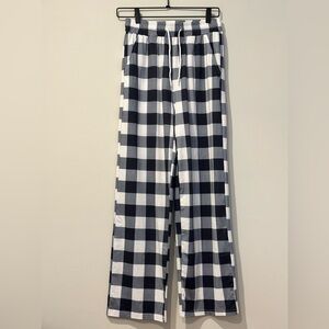 Black and White Plaid Pajama Pants